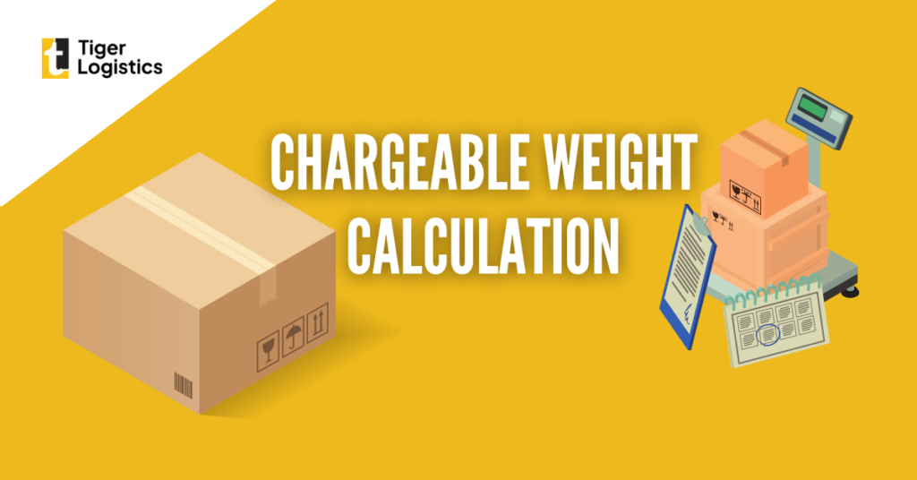 Air freight chargeable weight calculation
